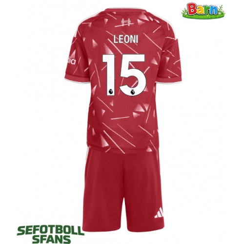 Liverpool Giovanni Leoni #15 Hemmaställ Barn 2026-27 Kortärmad (+ Korta byxor)